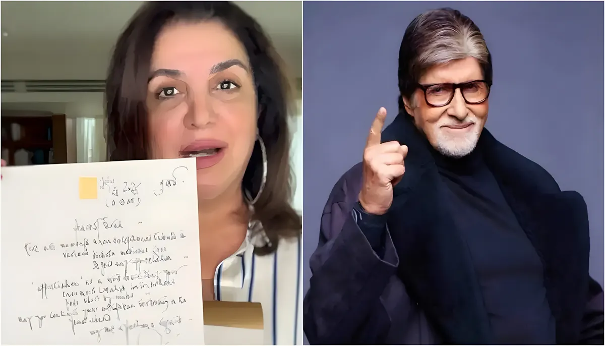 Farah Khan Gets Handwritten Letter From Amitabh Bachchan 1 Farah Khan Gets Handwritten Letter From Amitabh Bachchan