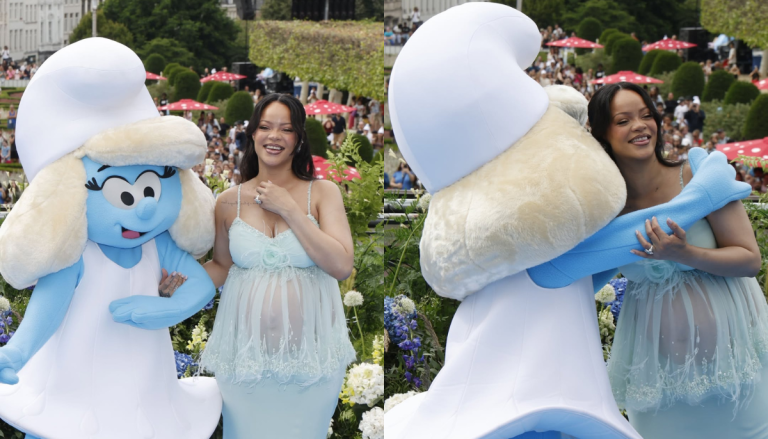 Rihanna Shares Her Favorite Karaoke Song at Smurfs Movie Premiere
